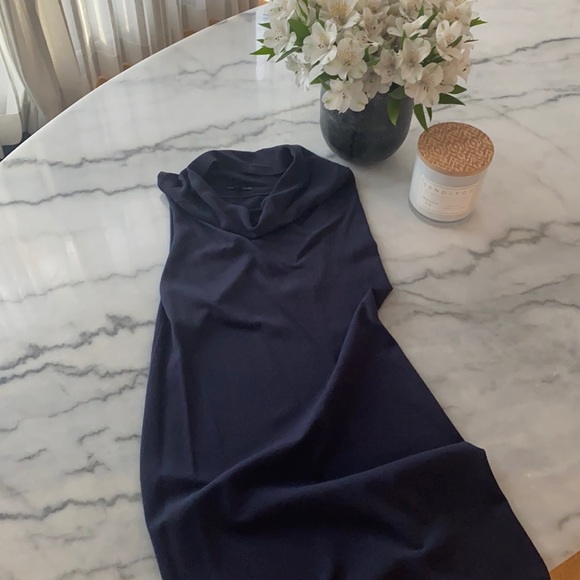 Sleeveless Cowl Neck Knit Dress by Sarah Pacini - Picture 1 of 3